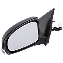 Driver Side Mirror, Power, Manual Folding, Heated, Paintable, In-housing Signal Light, No Memory, No Puddle Light, No Auto-Dimming, No Blind Spot Feature, Base Model