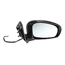 Passenger Side Mirror, Power, Manual Folding, Heated, Paintable, In-housing Signal Light, No Memory, No Puddle Light, No Auto-Dimming, No Blind Spot Feature, Base Model