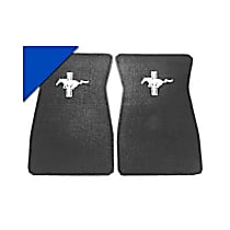 ACC-FM-EMB-BB Rubber Floor Kit - Bright Blue, Direct Fit, 2 pieces