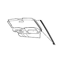 C5ZZ-7602626-7D Direct Fit Body A-Pillar Seal, 2 pieces