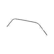 C7ZZ-6351726-7A Direct Fit Roof Drip Molding, Sold Individually
