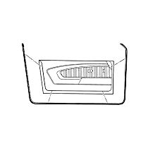 D1ZZ-6520530-1A Door Seal - 2 pieces