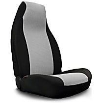 K020-K2-06WB GrandTex Series Front Row Seat Cover - Pewter Insert With Black Sides (Mfr. Color), Custom Fit