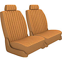 K020-T3-0TTN Front Row Seat Cover, Tan, Made of Tweed, Solid Design, Low Back Bucket Duramax Tweed Series