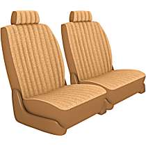 K020-T3-0TTS Front Row Seat Cover, Toast, Made of Tweed, Solid Design, Low Back Bucket Duramax Tweed Series