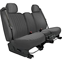 K022-50-0TCH Duramax Tweed Series Front Row Seat Cover - Charcoal (Mfr. Color), Custom Fit