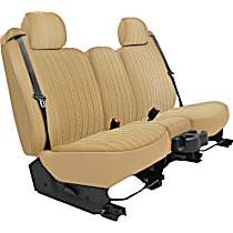 K321-25-0TTN Second Row Seat Cover, Tan, Made of Tweed, Solid Design, 60/40 Split Backrest And Cushion Duramax Tweed Series