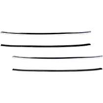 Front, Driver and Passenger Side Bumper Trims, Chrome