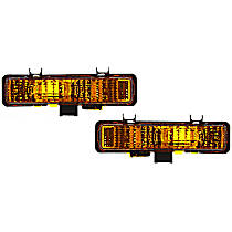 Front, Driver and Passenger Side Turn Signal Light, Without bulb(s)