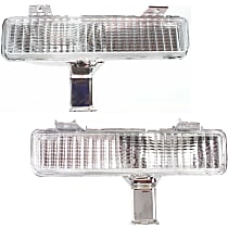 Front, Driver and Passenger Side Turn Signal Light, Without bulb(s)