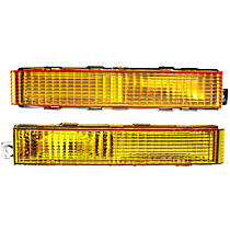 Front, Driver and Passenger Side Turn Signal Light, Without bulb(s)