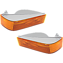 Front, Driver and Passenger Side Turn Signal Light, Without bulb(s)