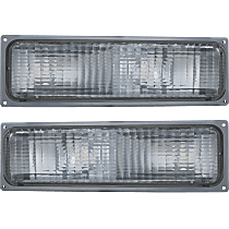 Front, Driver and Passenger Side Turn Signal Lights, without Bulb, For Models with Composite Head Lamps