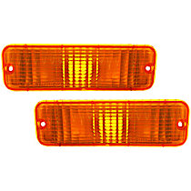 Front, Driver and Passenger Side Turn Signal Light, Without bulb(s)