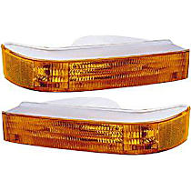 Front, Driver and Passenger Side Turn Signal Lights, Without bulb(s)