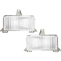 Driver and Passenger Side Parking Lights, Without bulb(s), For Models With Single Headlights