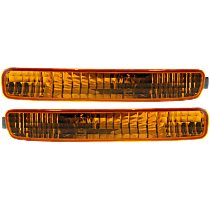 Front, Driver and Passenger Side Turn Signal Light, With bulb(s)