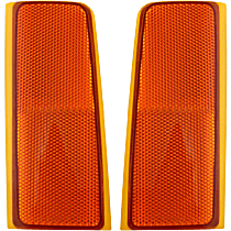 Reflector - Front, Driver and Passenger Side, Direct Fit