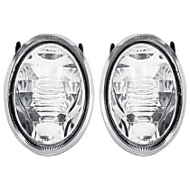 Driver and Passenger Side Back up Light, Without bulb(s), Halogen, Clear Lens