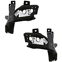 Front, Driver and Passenger Side Bumper Brackets, Two Wheel Drive