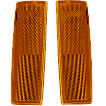 Driver and Passenger Side Halogen Corner Light, Without bulb(s)