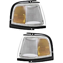Driver and Passenger Side Halogen Corner Light, Without bulb(s)