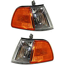 Driver and Passenger Side Halogen Corner Light, With bulb(s)
