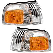Driver and Passenger Side Halogen Corner Light, With bulb(s)
