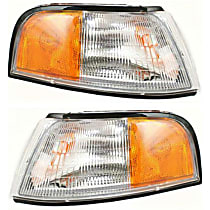 Driver and Passenger Side Halogen Corner Light, Without bulb(s)