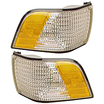 Driver and Passenger Side Halogen Corner Light, Without bulb(s)