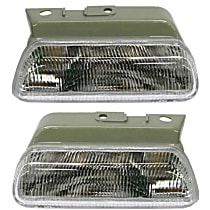 Front, Driver and Passenger Side Turn Signal Light, Without bulb(s)
