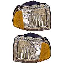 Driver and Passenger Side Halogen Corner Light, Without bulb(s)