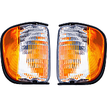Driver and Passenger Side Halogen Corner Light, Without bulb(s)