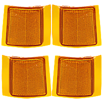 Front, Driver and Passenger Side, Upper Reflectors
