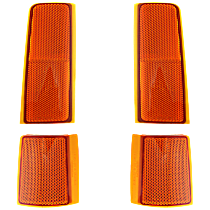 Front, Passenger Side Reflector, Upper