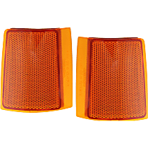 Front, Driver and Passenger Side, Upper Reflectors