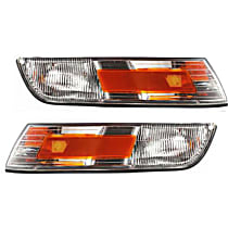 Driver and Passenger Side Corner Lights, Without Bulb, With Side Marker Light