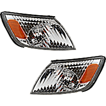 Driver and Passenger Side Halogen Corner Light, With bulb(s)