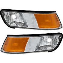 Driver and Passenger Side Halogen Corner Light, Without bulb(s)