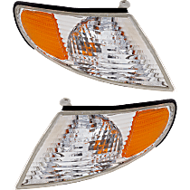 Driver and Passenger Side Halogen Corner Light, With bulb(s)