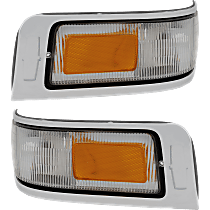 Driver and Passenger Side Halogen Corner Light, Without bulb(s)