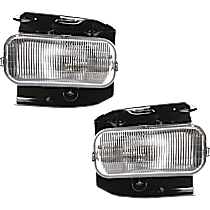Front, Driver and Passenger Side Fog Lights, With Bulb(s), Halogen