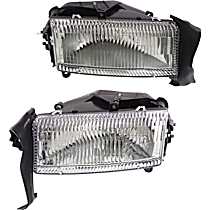 Driver and Passenger Side Halogen Headlight, With bulb(s), OE Replacement