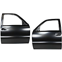 Front, Driver and Passenger Side Door Shell, With Molding Provision, Holes For Door Handle and Mirror