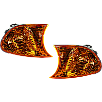 Driver and Passenger Side Halogen Corner Light, Without bulb(s)