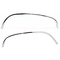 Front, Driver and Passenger Side Fender Trim, Chrome