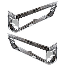 Driver and Passenger Side Headlight Door Headlight Door, Chrome
