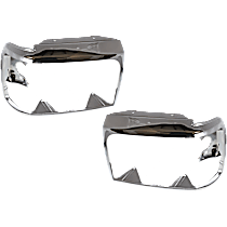 Driver and Passenger Side Headlight Door Headlight Door, Chrome