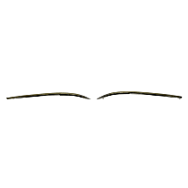 Front, Driver and Passenger Side Bumper Trims, Chrome