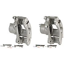 Front, Driver and Passenger Side Brake Caliper, Front Wheel Drive, With Metal Piston; With Mounting Bracket